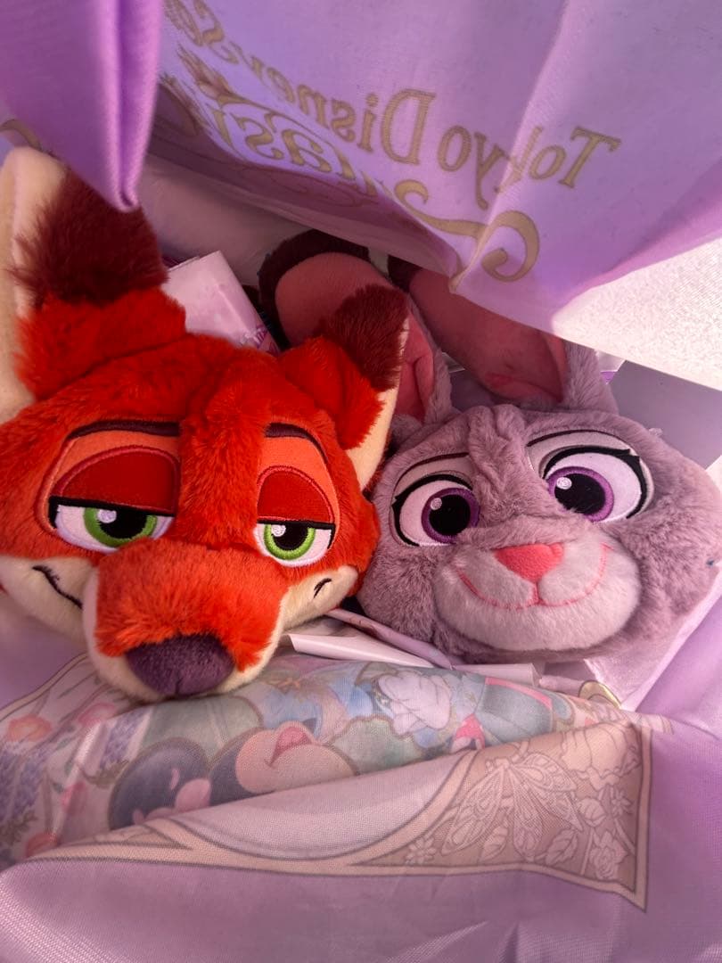 ディズニー　ズートピア　ニック　ジュディ　ショルダーポーチ