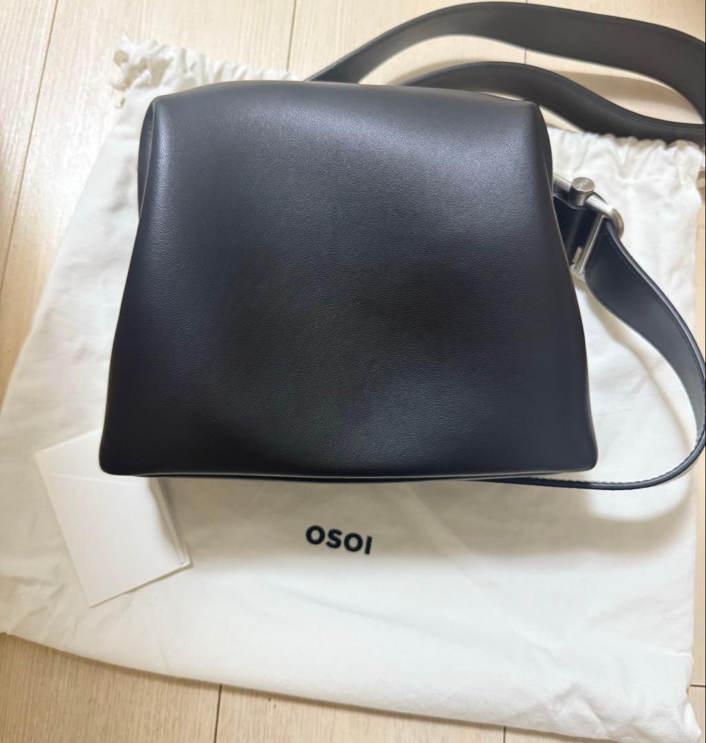 超美品　OSOI MINI BROT BAGがま口　ショルダーバッグ　ブラック