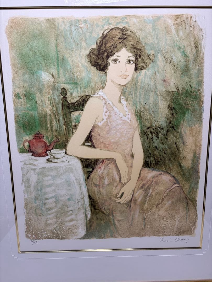 #ベルナール・シャロワ「マリーロール」 リトグラフ 額装品 直筆サイン入り