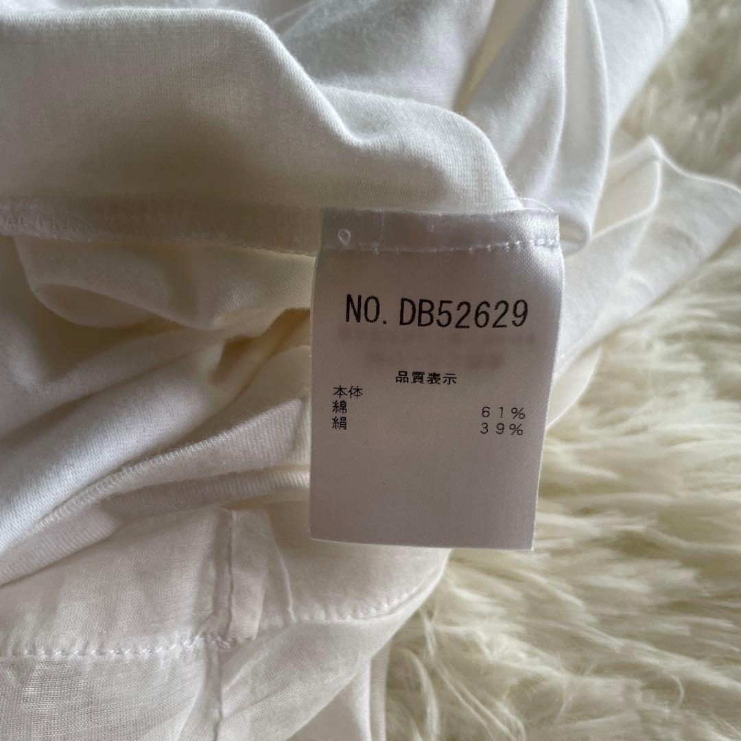 美品　ブルネロクチネリ　シルク　ホワイト ノースリーブ タンクトップ