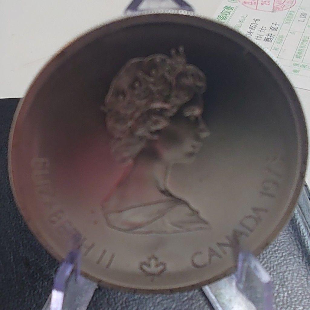 1976年カナダ銀貨 10ドル モントリオールオリンピック世界地図特大記念銀貨