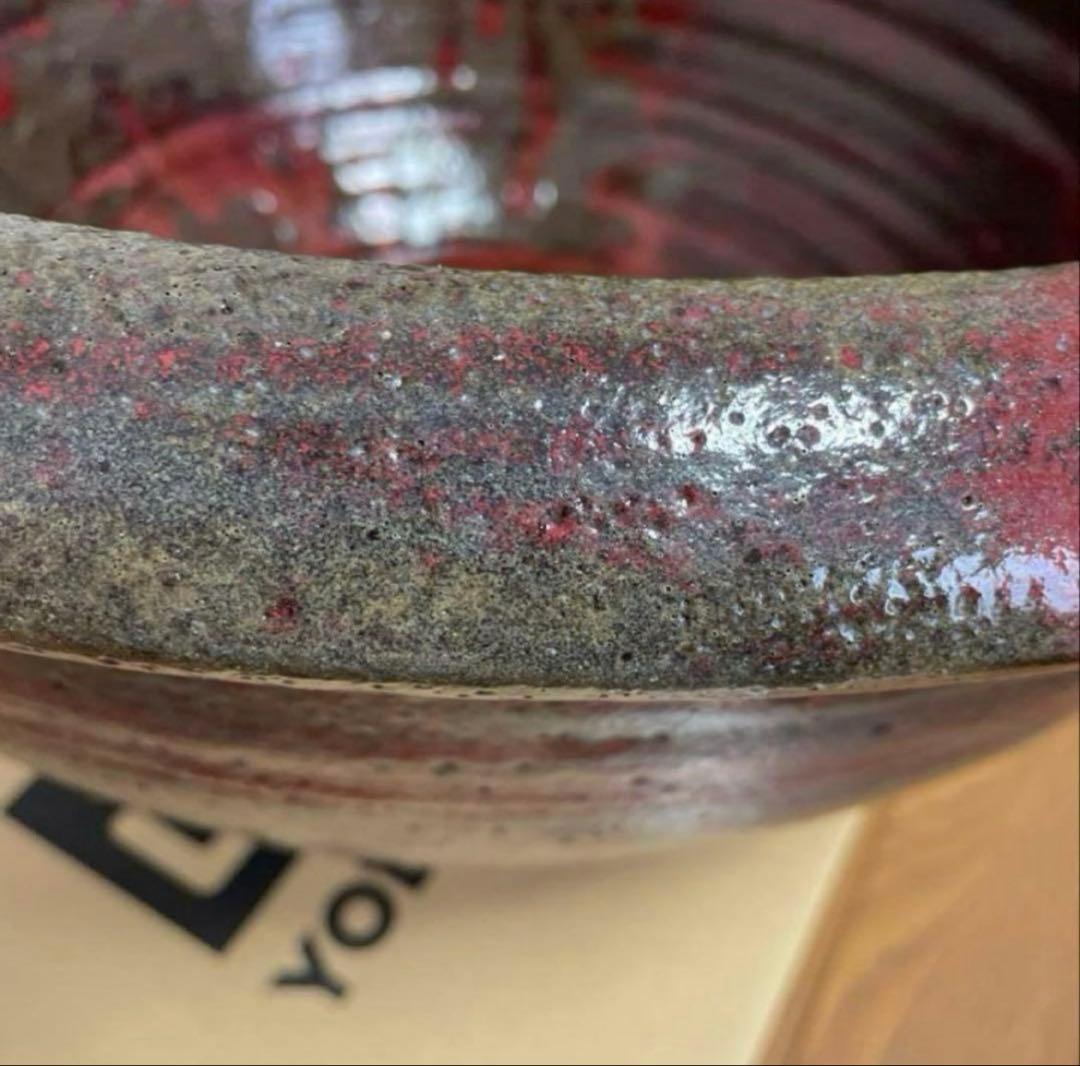 美しい金魚鉢　　大鉢　　睡蓮鉢　赤鉢