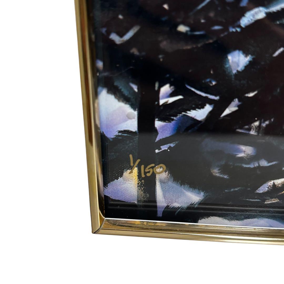 S.Bloom　蛍光灯内蔵　アート ブラックライト　オーロラ 雪景色 幻想的