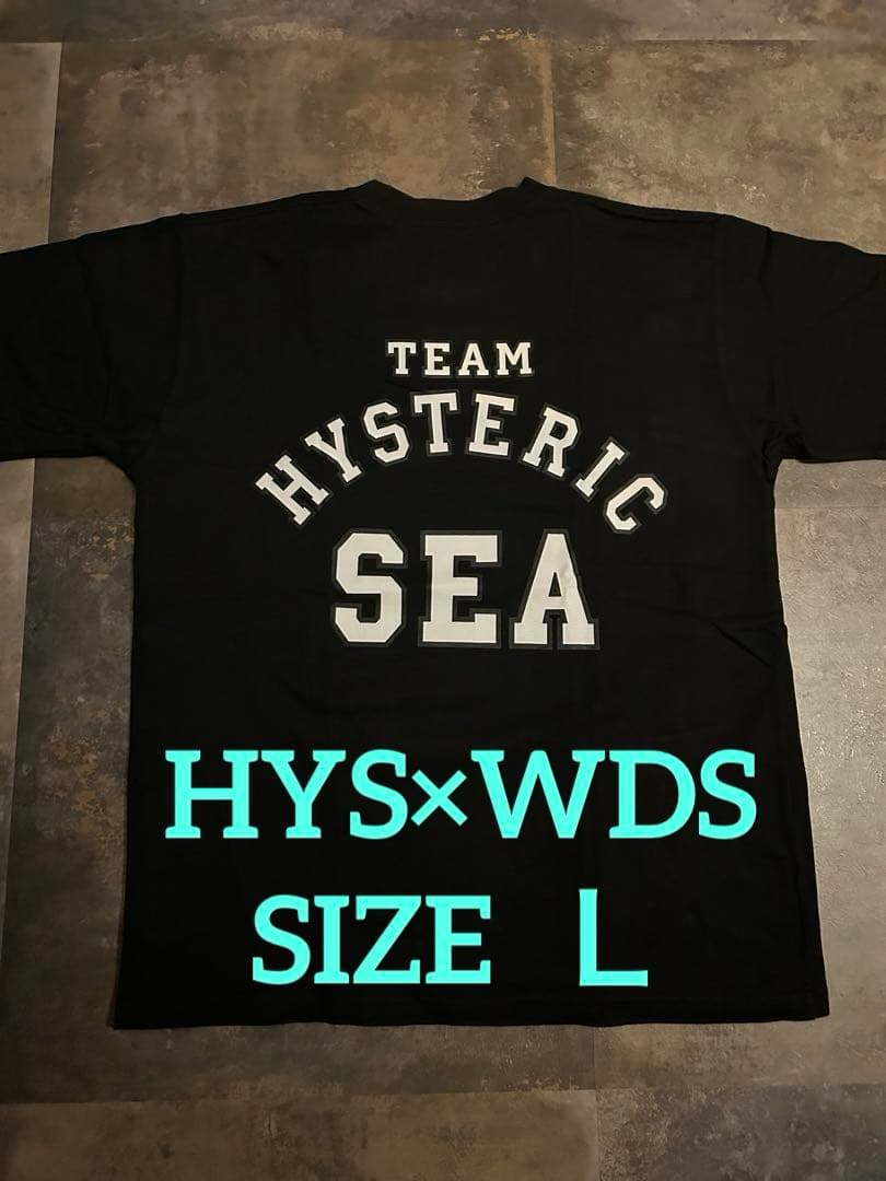 HYSTERIC GLAMOUR×WDS Tシャツ 黒 Ｌ　美品　キムタク