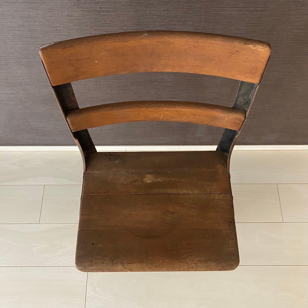 木×鉄椅子 アイアン×ウッドチェア ビンテージ