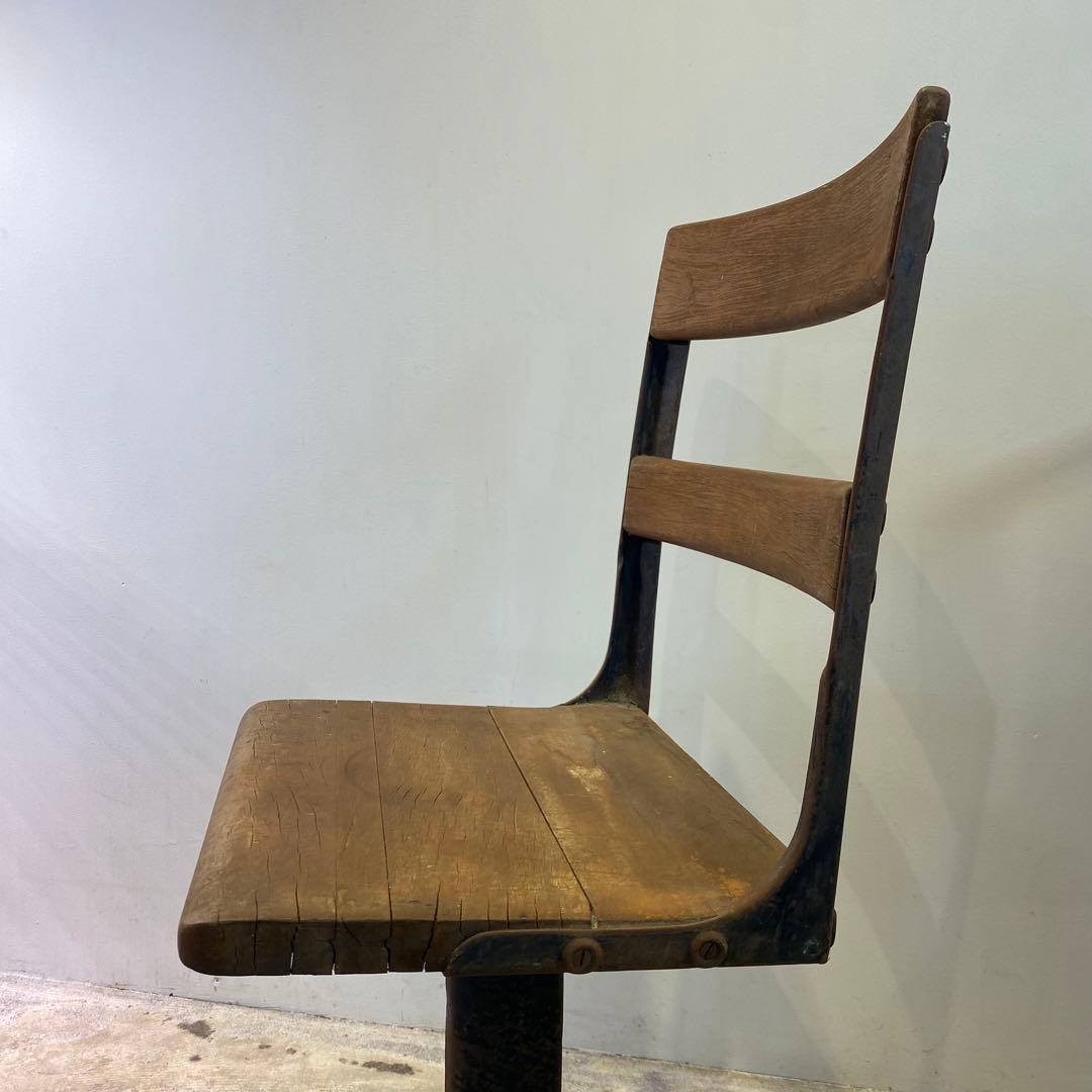 木×鉄椅子 アイアン×ウッドチェア ビンテージ
