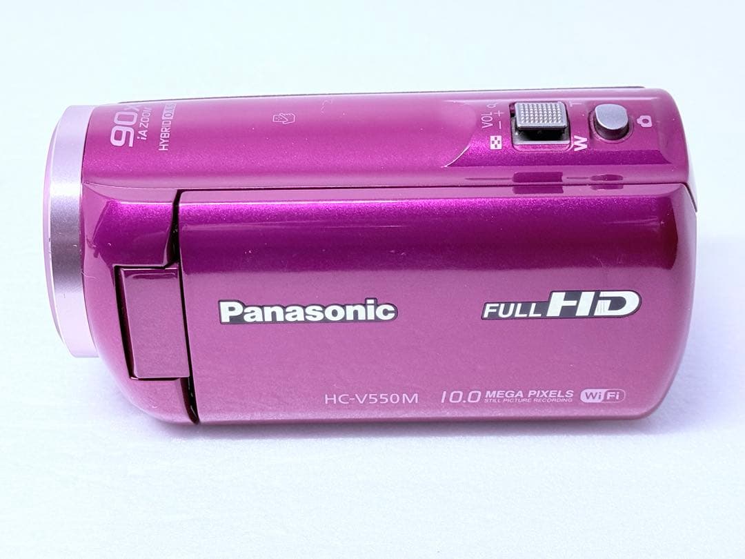 Panasonic HC-V550M レッド 動作確認済 HDビデオカメラ