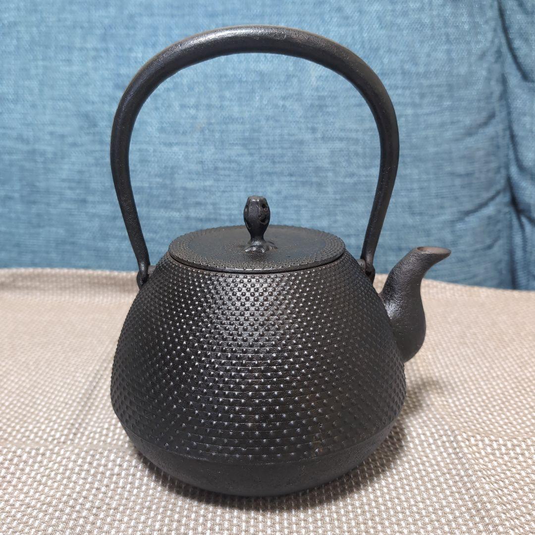 釜定　鉄瓶　秋の実/あられ　南部鉄器