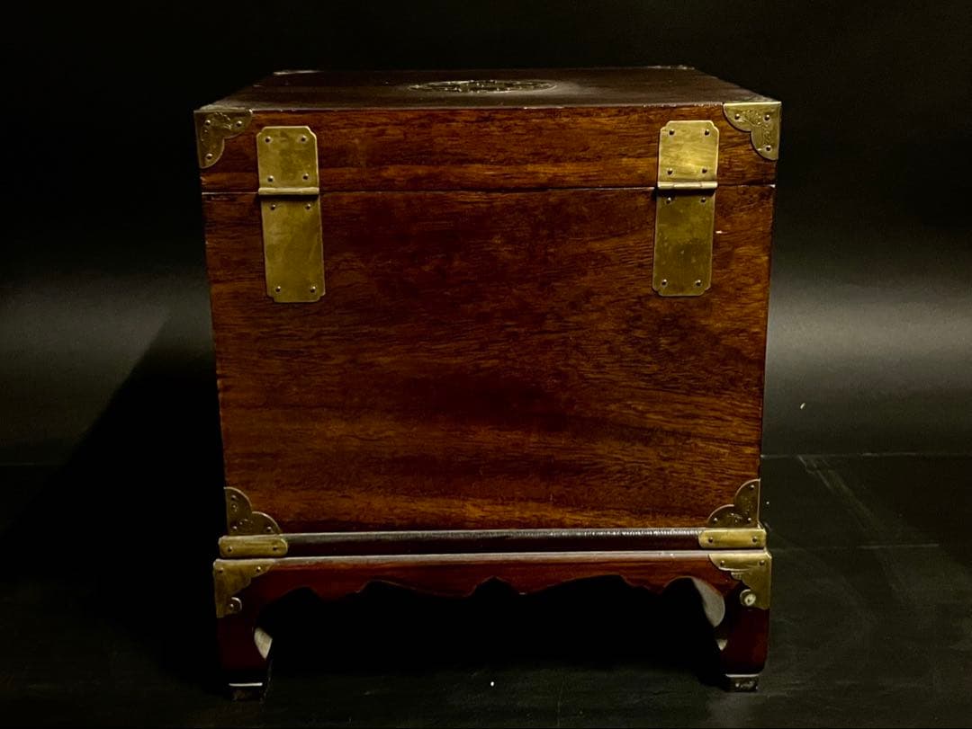 「祖」李朝 箪笥 バンダジ モリジャン 真鍮金具 4脚 朝鮮家具 （あ）