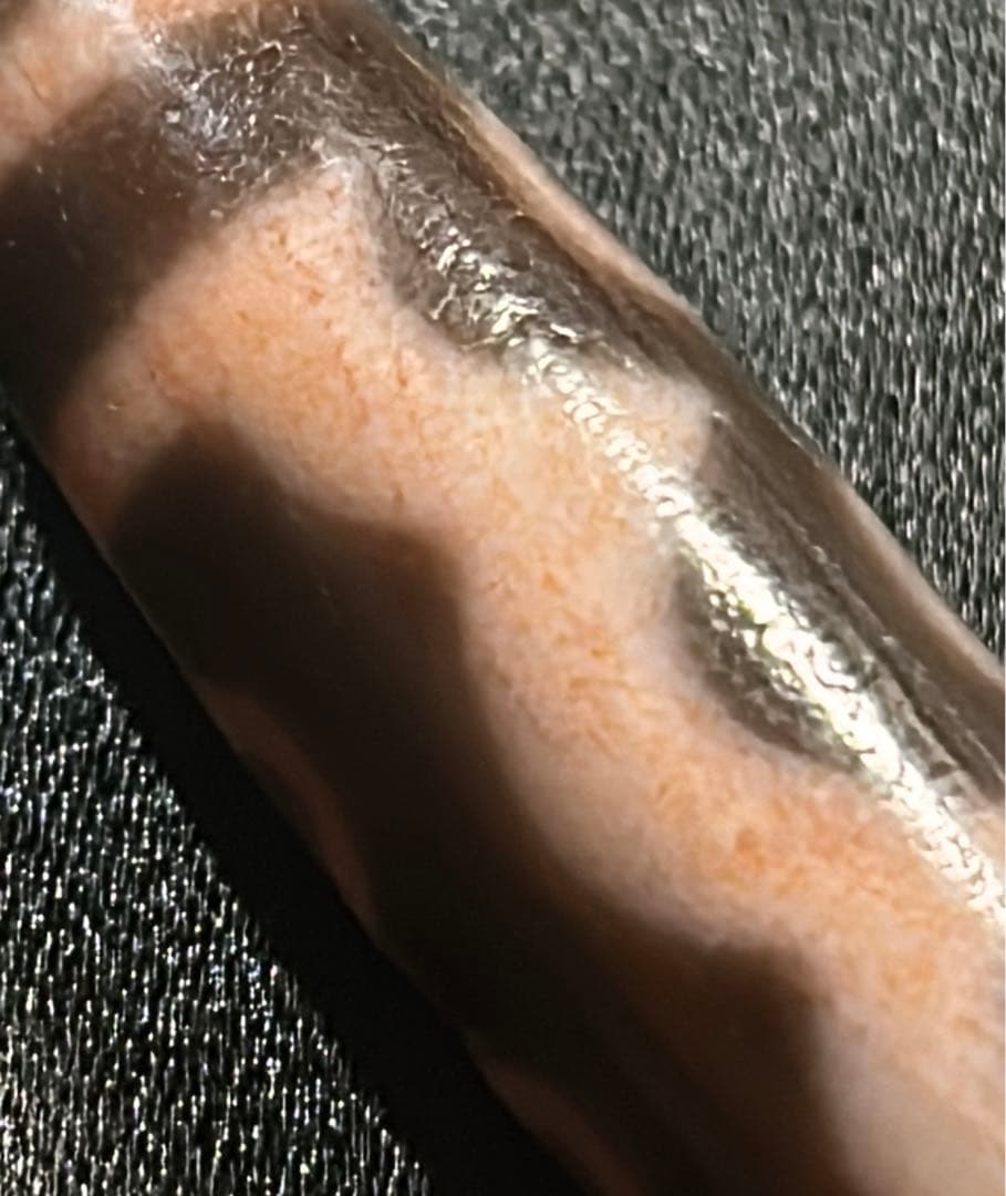 五眼天珠　朱砂あり　ハンドメイド品／送料込　匿名発送／チベット　天珠　お守り