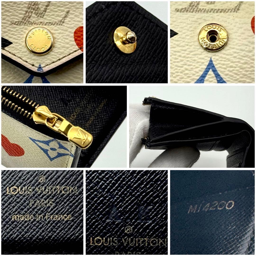 【新型美品】ルイヴィトン モノグラム ポルトフォイユ ゾエ ゲームオン 三つ折り