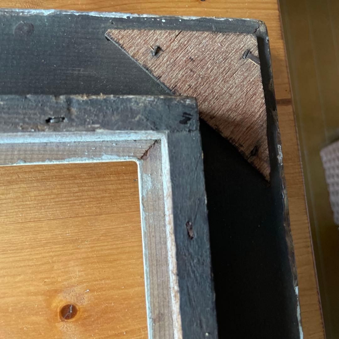 油絵用額縁 F6号 木製 ハンドクラフト ヴィンテージ