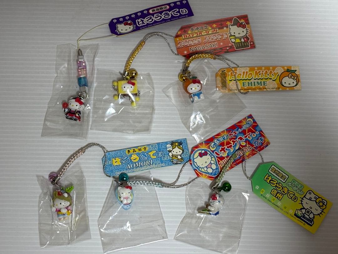 ハローキティ 根付け ストラップ 65種セット ご当地