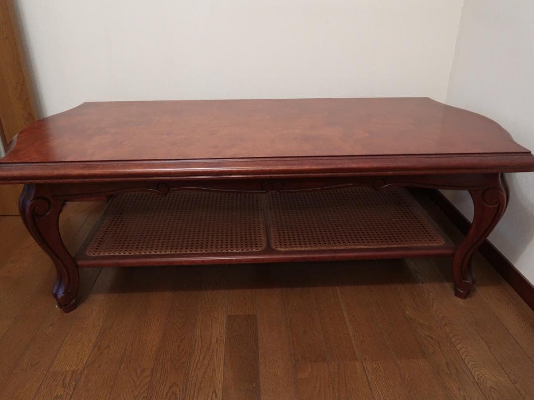 ローテーブル　センターテーブル　カリモク　コロニアル　猫脚　karimoku