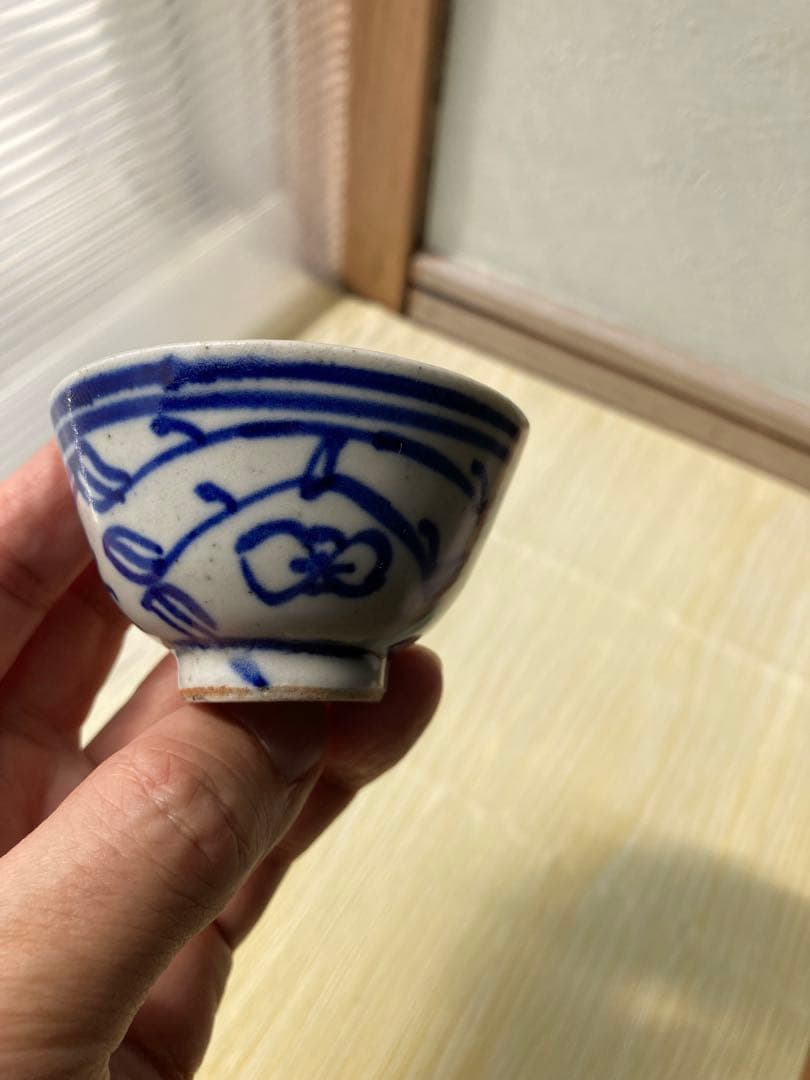 骨董酒器　ぐい呑　清朝　3種