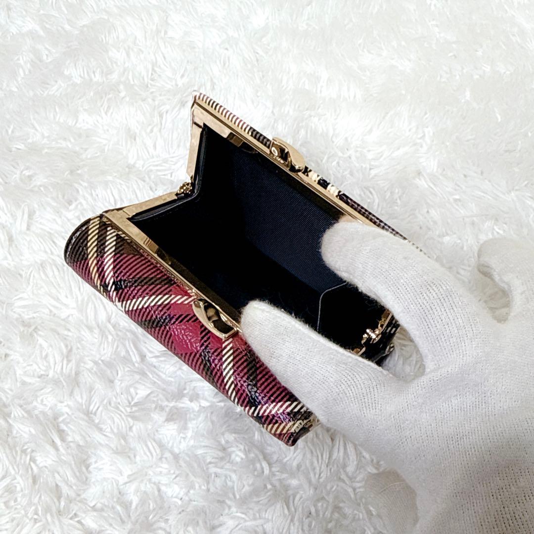 ヴィヴィアンウエストウッド 三つ折り財布 がま口 オーブ タータンチェック