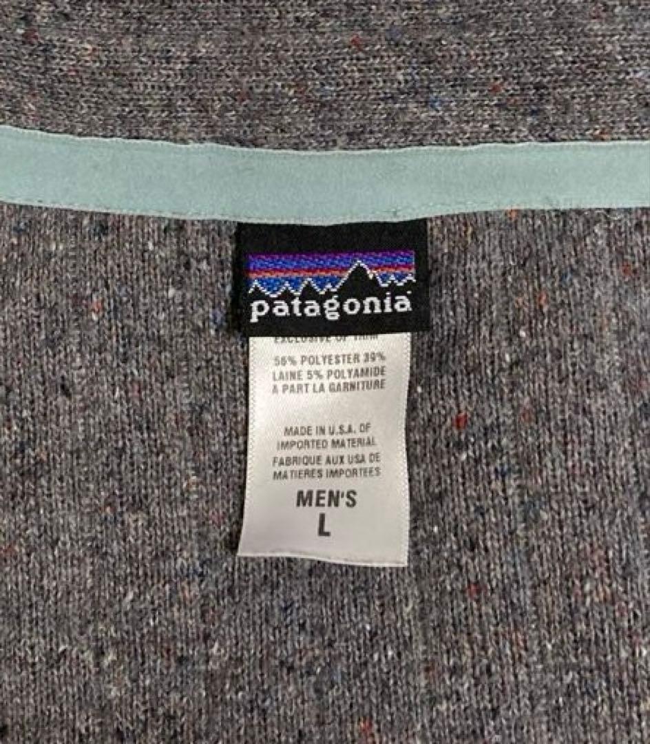 patagonia 復刻 デカタグ キルトアゲイン ニット ジャケット メンズL