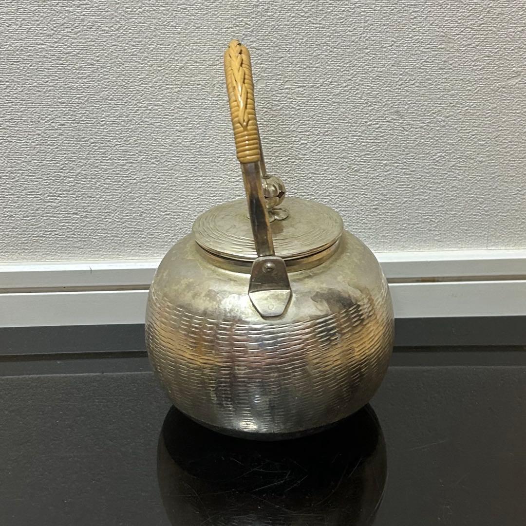 銀瓶（銀色仕上）　茶道具懐石茶箱鵬雲斎坐忘斎淡々斎即中斎七事式水屋棗茶碗水指茶杓