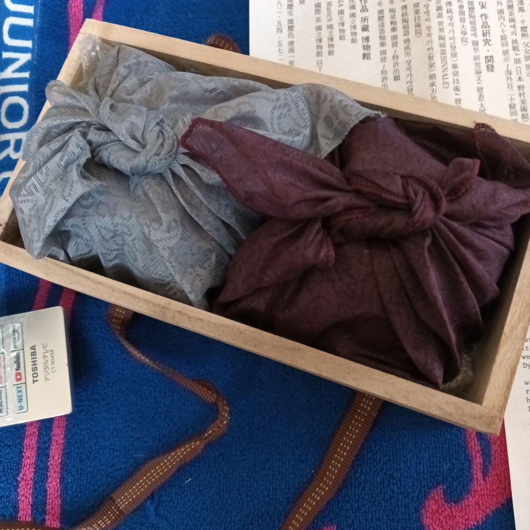 韓国人間文化財　千漢鳳チョンハンボン間慶窯　高麗茶碗　夫婦茶碗　共箱付き