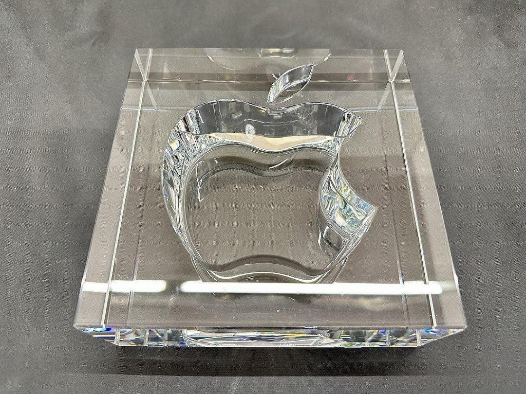 Apple 正規品 ガラス 非売品 HOYA製 モニュメント スタンド