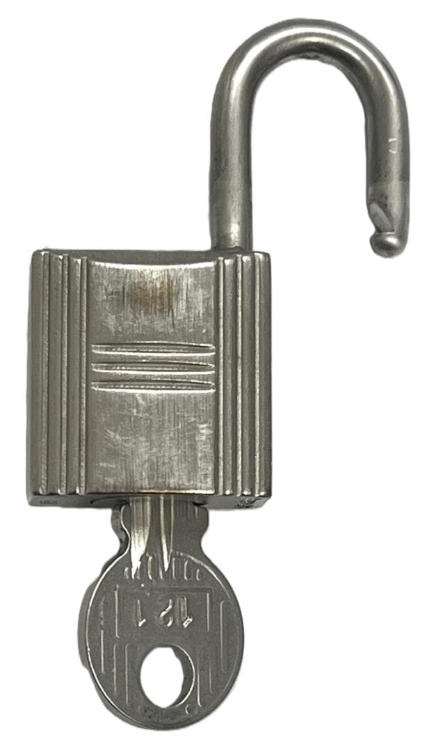 エルメス カデナ＆キー パドロック No.121 シルバー 中古品(96085)