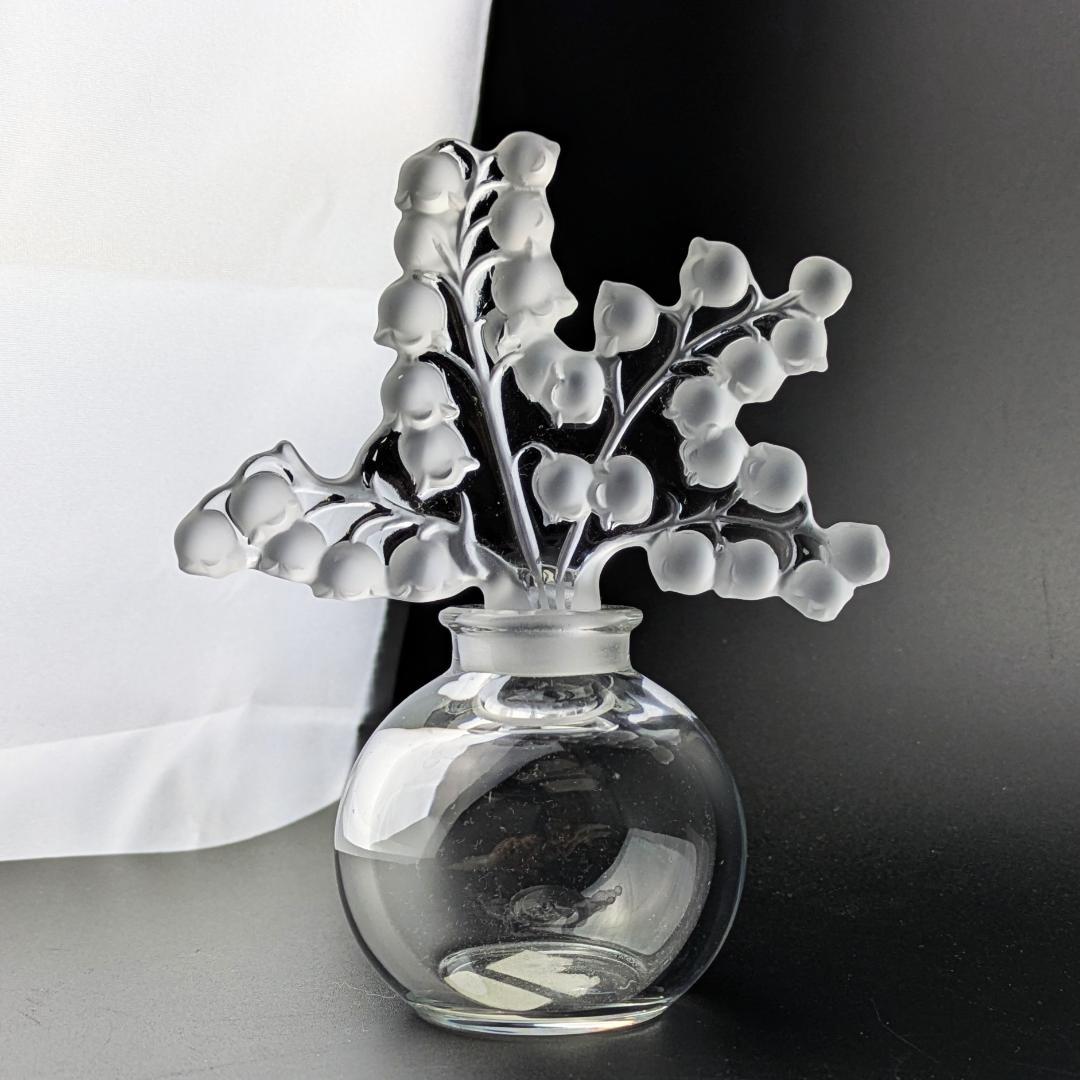 た*ん様 萌えるすずらん★ラリック 香水瓶 クレールフォンテーヌ 12cm 美品