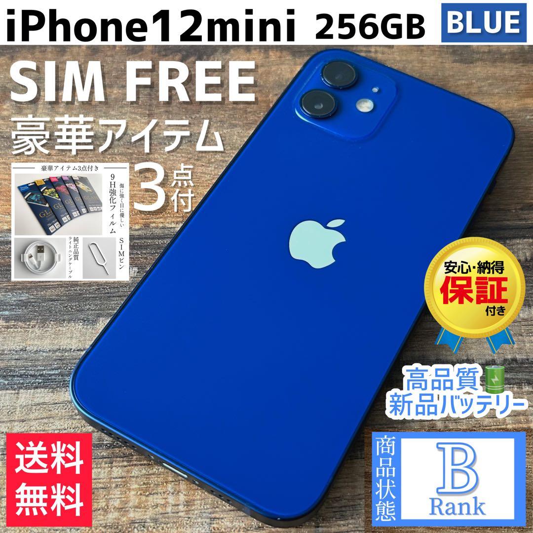【大容量‼︎】iPhone12mini 本体 Blue 256GB SIMフリー