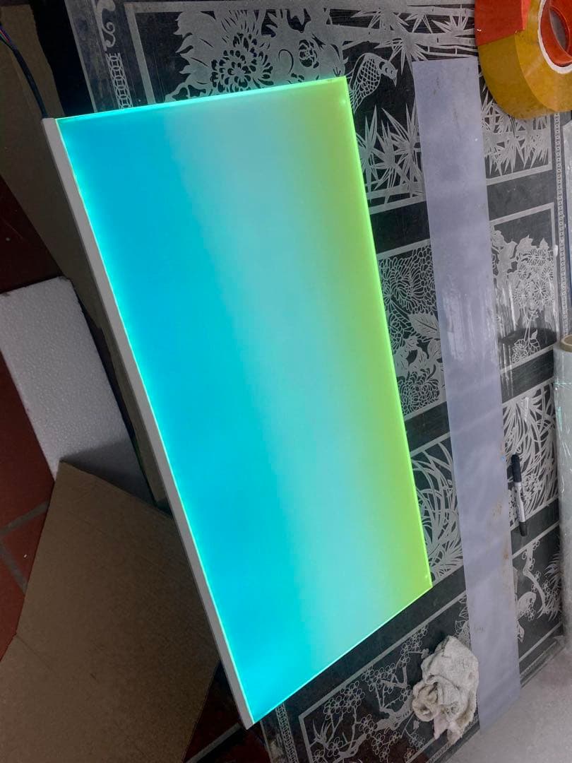 新品未使用　ライトスクリーン　アクアリウム　LED RGB 30cm×30cm
