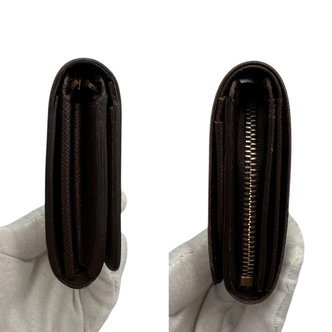 【美品】ルイヴィトン ポルトフォイユ トレゾール ダミエ 折り財布 CA0095