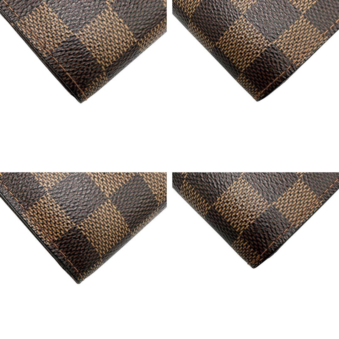 【美品】ルイヴィトン ポルトフォイユ トレゾール ダミエ 折り財布 CA0095