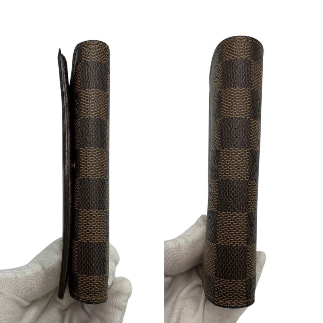 【美品】ルイヴィトン ポルトフォイユ トレゾール ダミエ 折り財布 CA0095