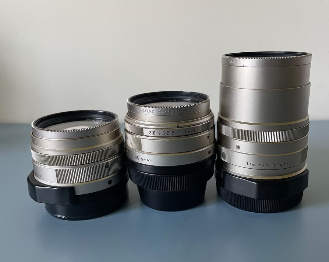 ゆ*け様 CONTAX G1 フィルムカメラ　名品Gレンズ３本　SET