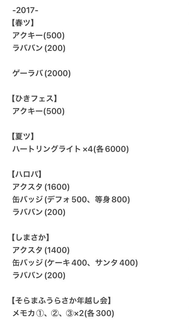 となりの坂田グッズ2016-2020