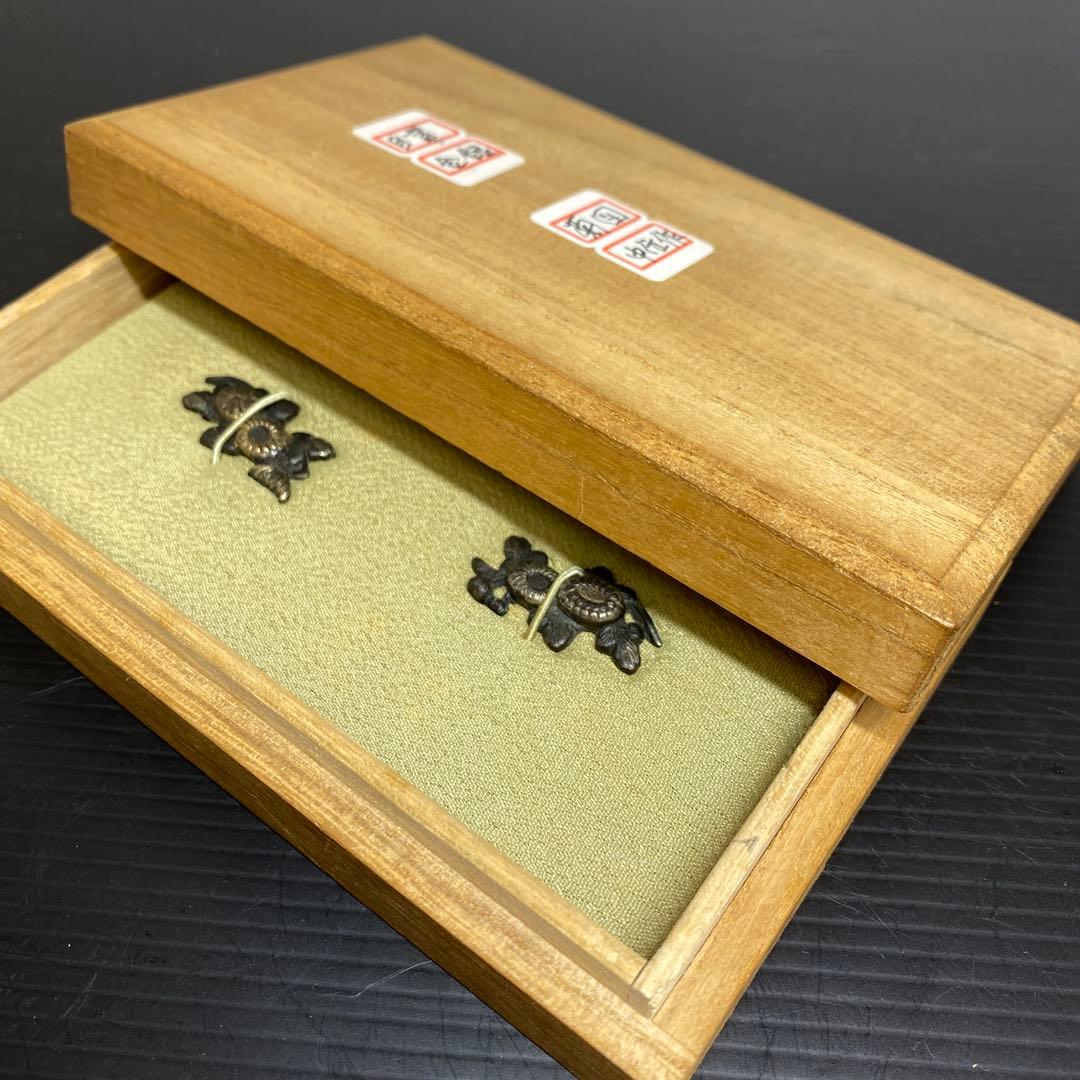 江戸時代　鍍金　目貫　7g 東さ7-1012③