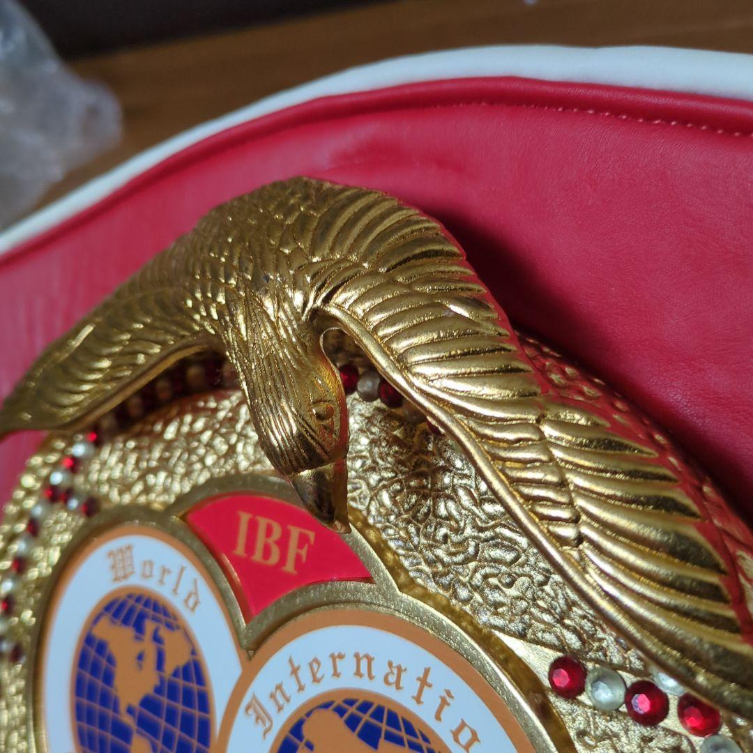 B*S様 高品質・IBF ボクシング世界チャンピオンベルト 赤・再出品！