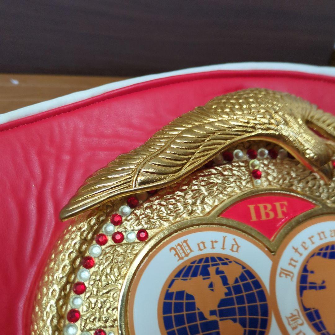 B*S様 高品質・IBF ボクシング世界チャンピオンベルト 赤・再出品！