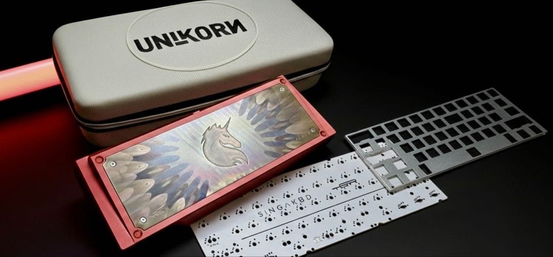 Kalam Singa × TGR Unikorn Red 自作キーボード