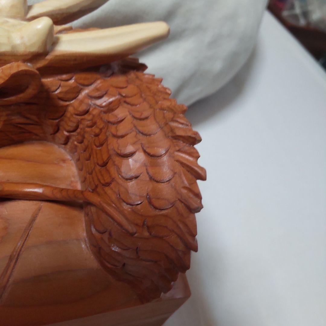 1月セール 飛騨高山 谷口彫刻一位一刀彫 龍箱箱