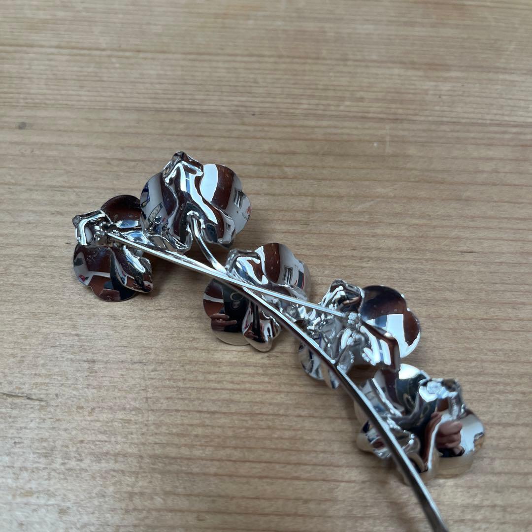 K18WG K18 胡蝶蘭モチーフ ブローチ