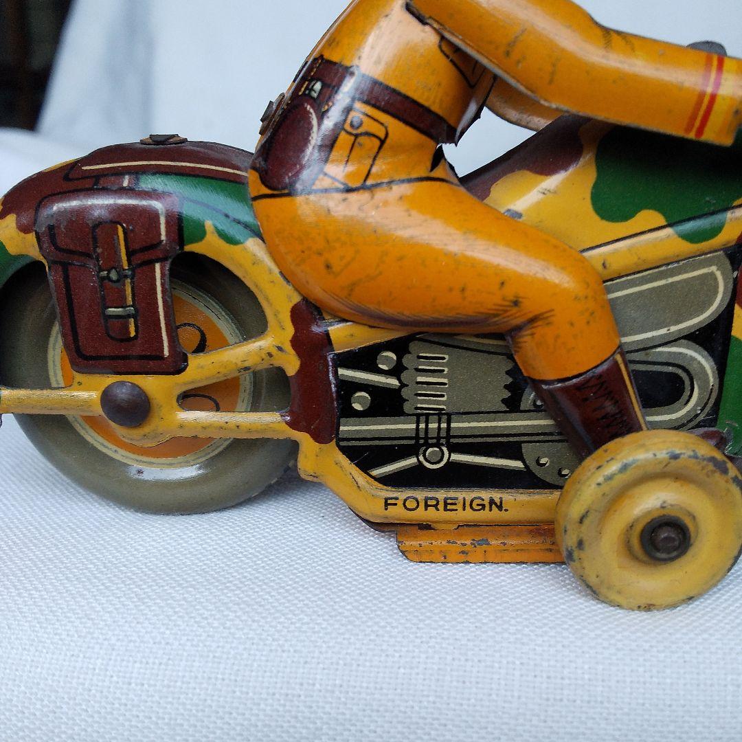 旧日本軍 ブリキ バイク オートバイ 昭和 レトロ ビンテージ アンティーク