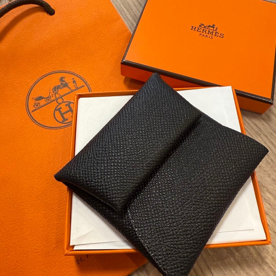 エルメス　バスティア　ケース　新品未使用　ノワール　W刻印