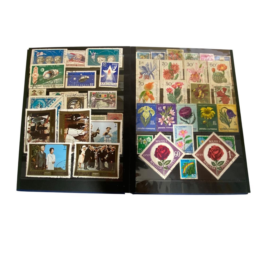 日本、世界の古切手コレクションアルバム　使用済み切手　dd051