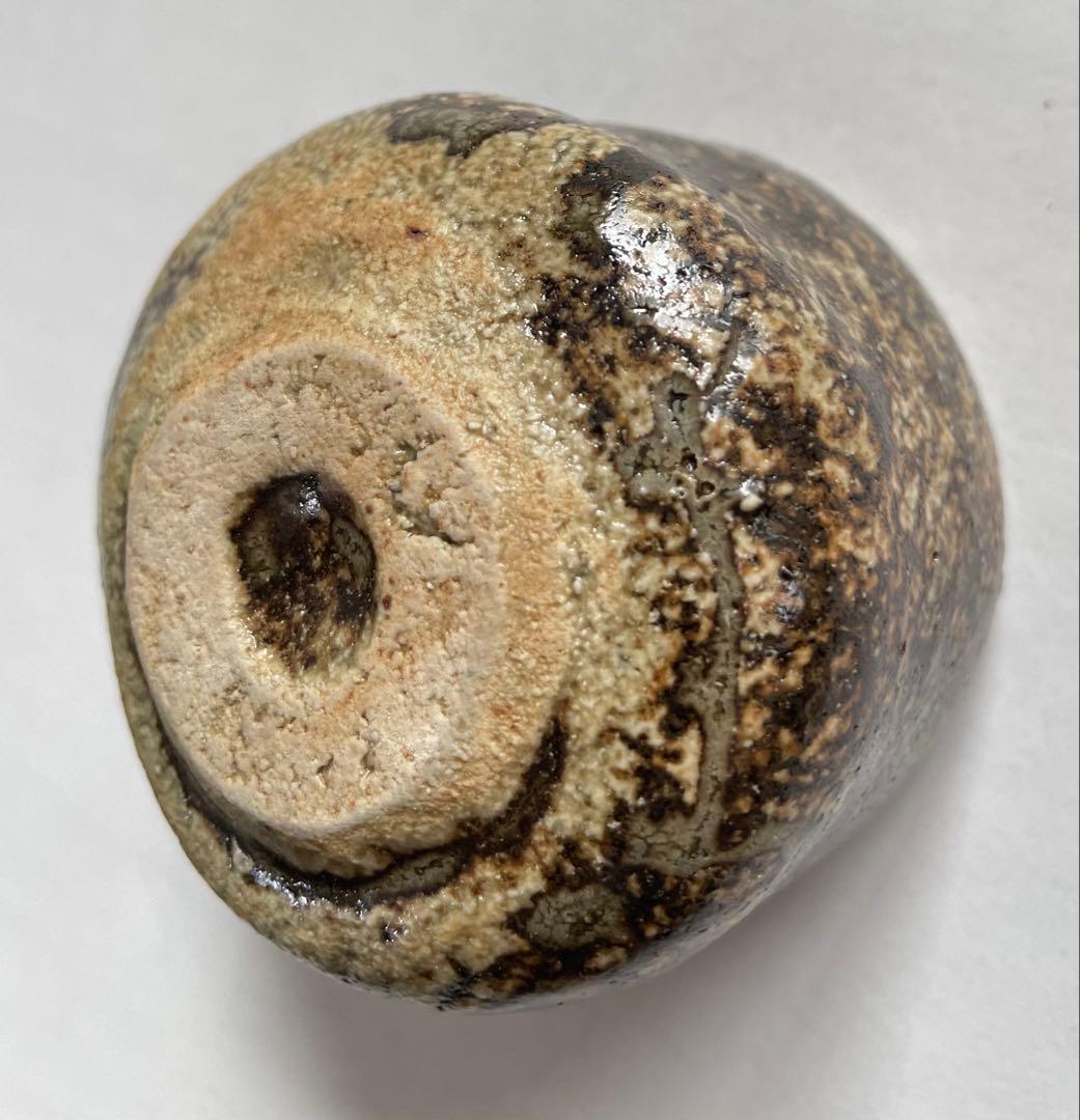 河本五郎　灰釉ぐい呑