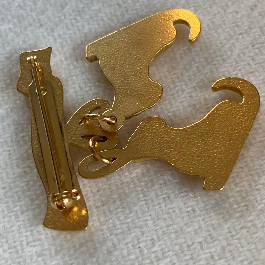 HERMES エルメス　ブローチ　スケート靴