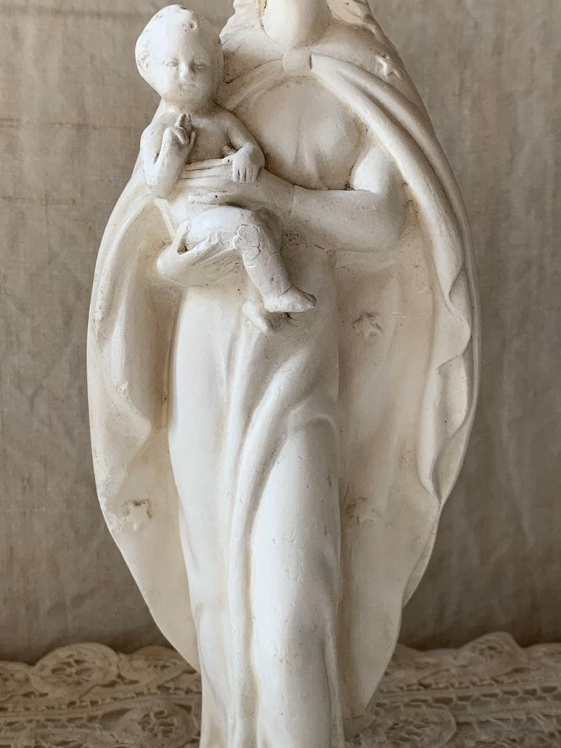 フランスアンティーク マリア像 聖母子像