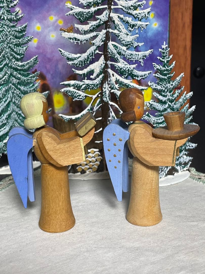 旧東ドイツ時代ディットマンデザイン「キャンドルホルダー、楽譜を持つ天使」