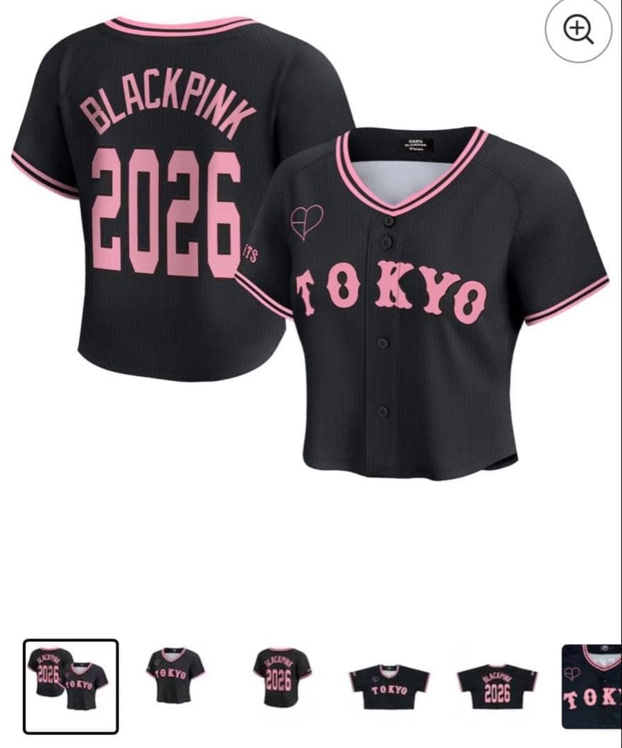 【はやもんがち】BLACKPINK 読売ジャイアンツ クロップド ユニホーム M