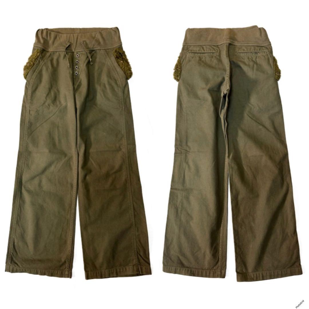 稀少 KAPITAL ボアポケット ヌーベルパンツ ワーク カーゴ ピエロ