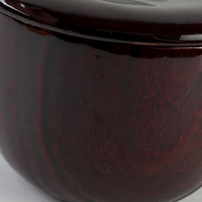 茶道具　塗師　前田松斎作　黒漆　茶器　共箱　V　9318