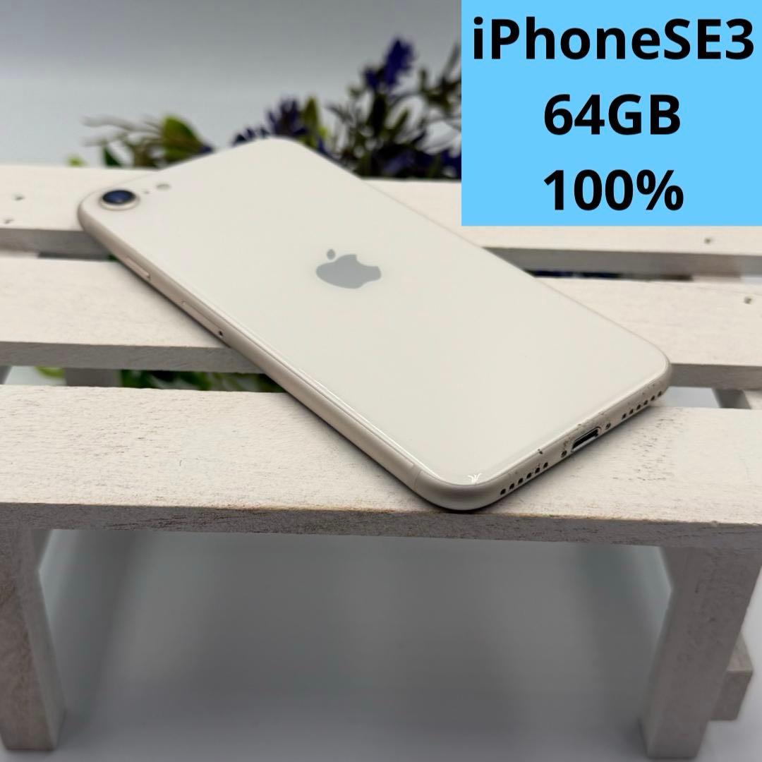 iPhone SE第3世代 64GB スターライト 315